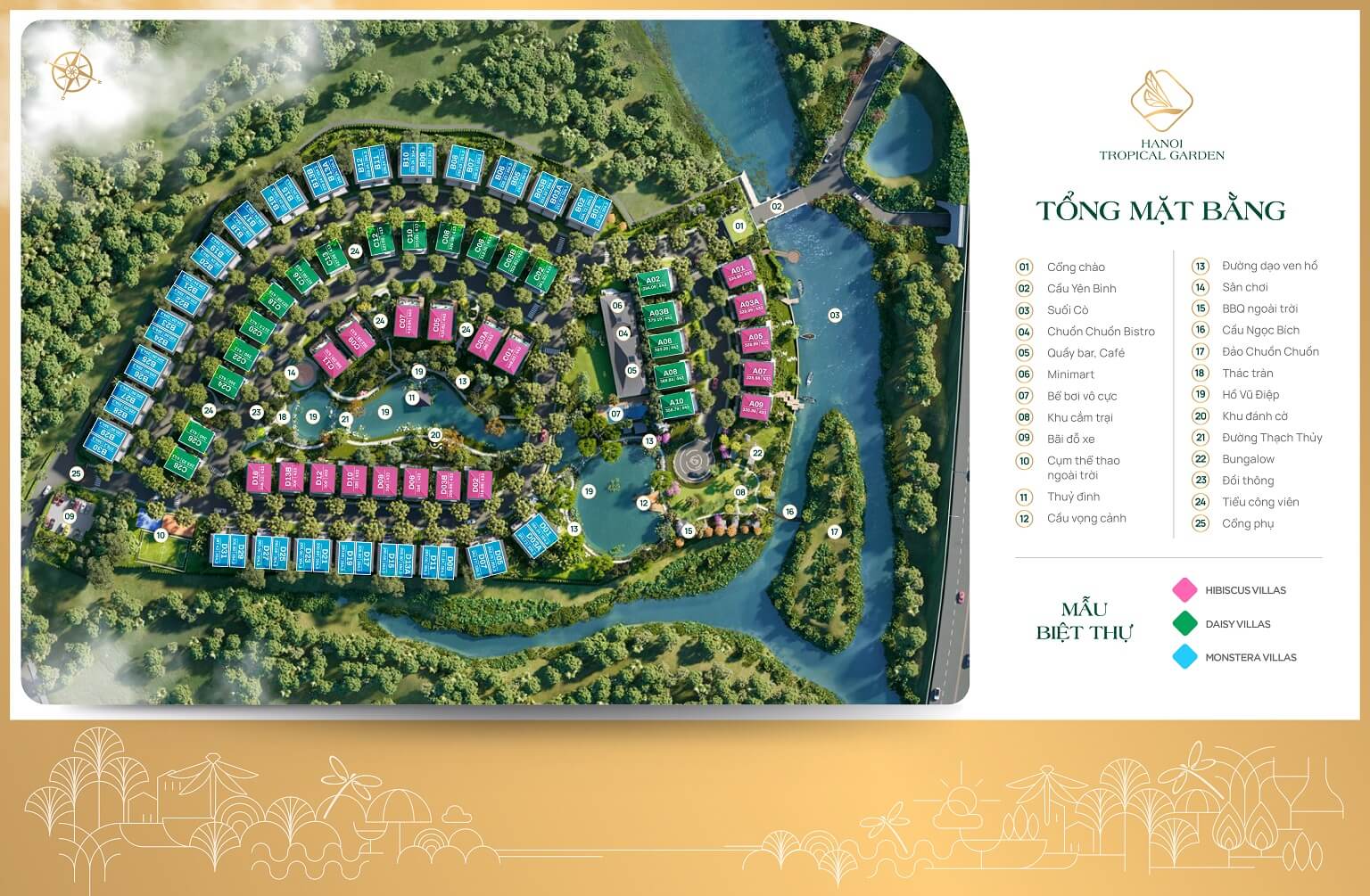 Mặt bằng dự án Hanoi Tropical Garden