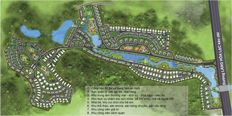 Tiện ích dự án Xanh Villas