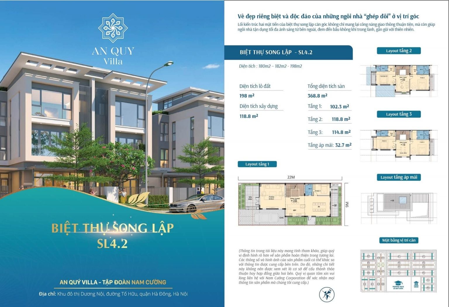 Biệt thự An Quý Villa – Kiệt tác sang trọng và đẳng cấp