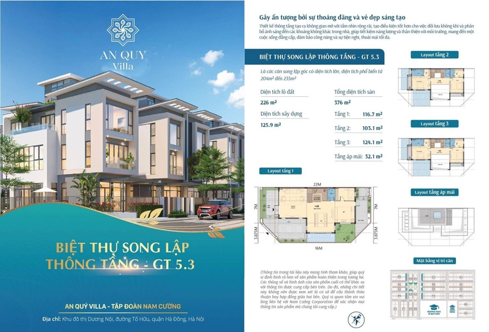 Biệt thự An Quý Villa – Kiệt tác sang trọng và đẳng cấp