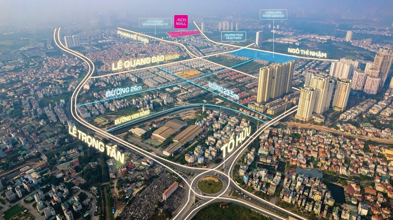 Vị trí của dự án An Quý Villa Dương Nội