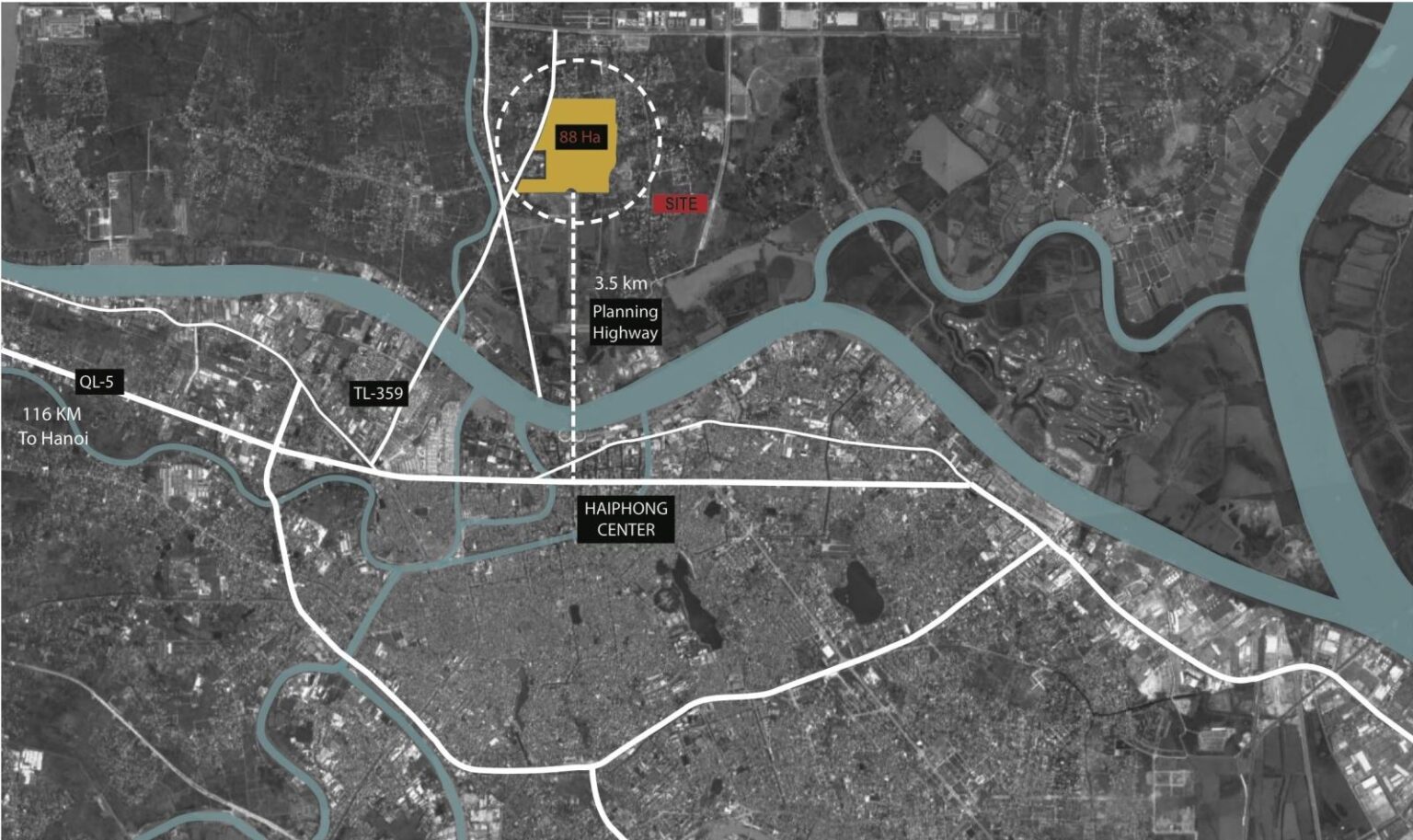 Vị trí đắc địa của dự án Hoàng Huy New City Thủy Nguyên